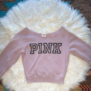 Pink, Victoria Secret* Off the Shoulder Sweatshirt, in size xs